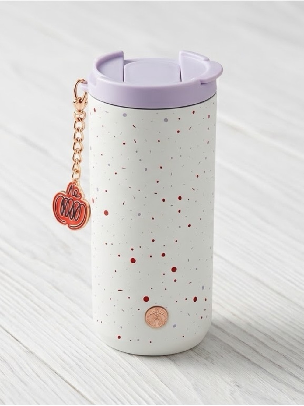 Starbucks Fall 2026 PSL Society Confetti SS Tumbler 12oz Pumpkin Charm Lid NWT